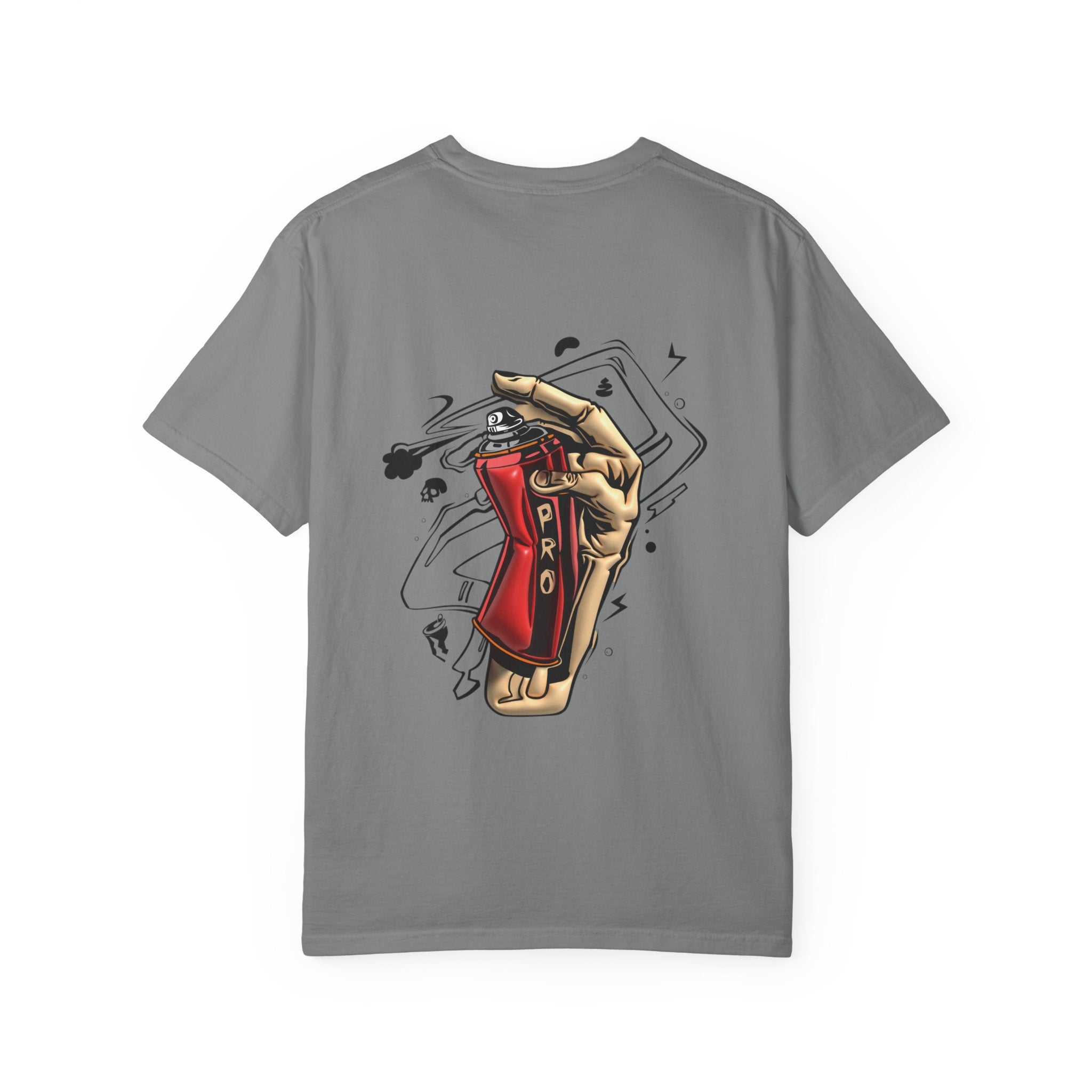 Spray Can Hand Graphic T-Shirt — Street Art Logo Tee