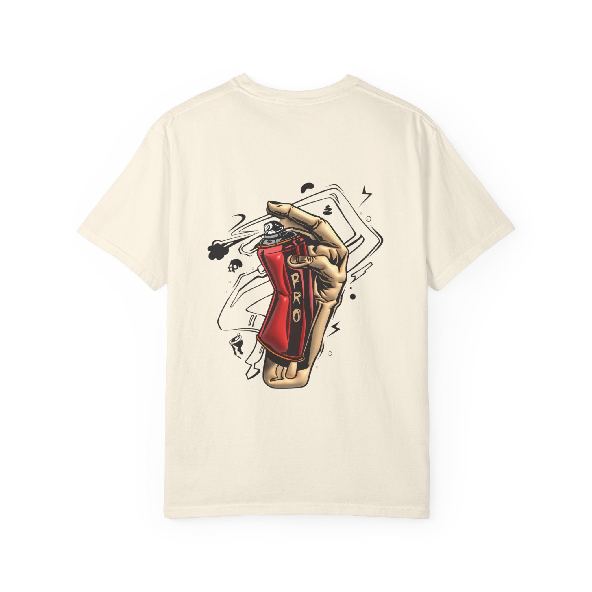 Spray Can Hand Graphic T-Shirt — Street Art Logo Tee