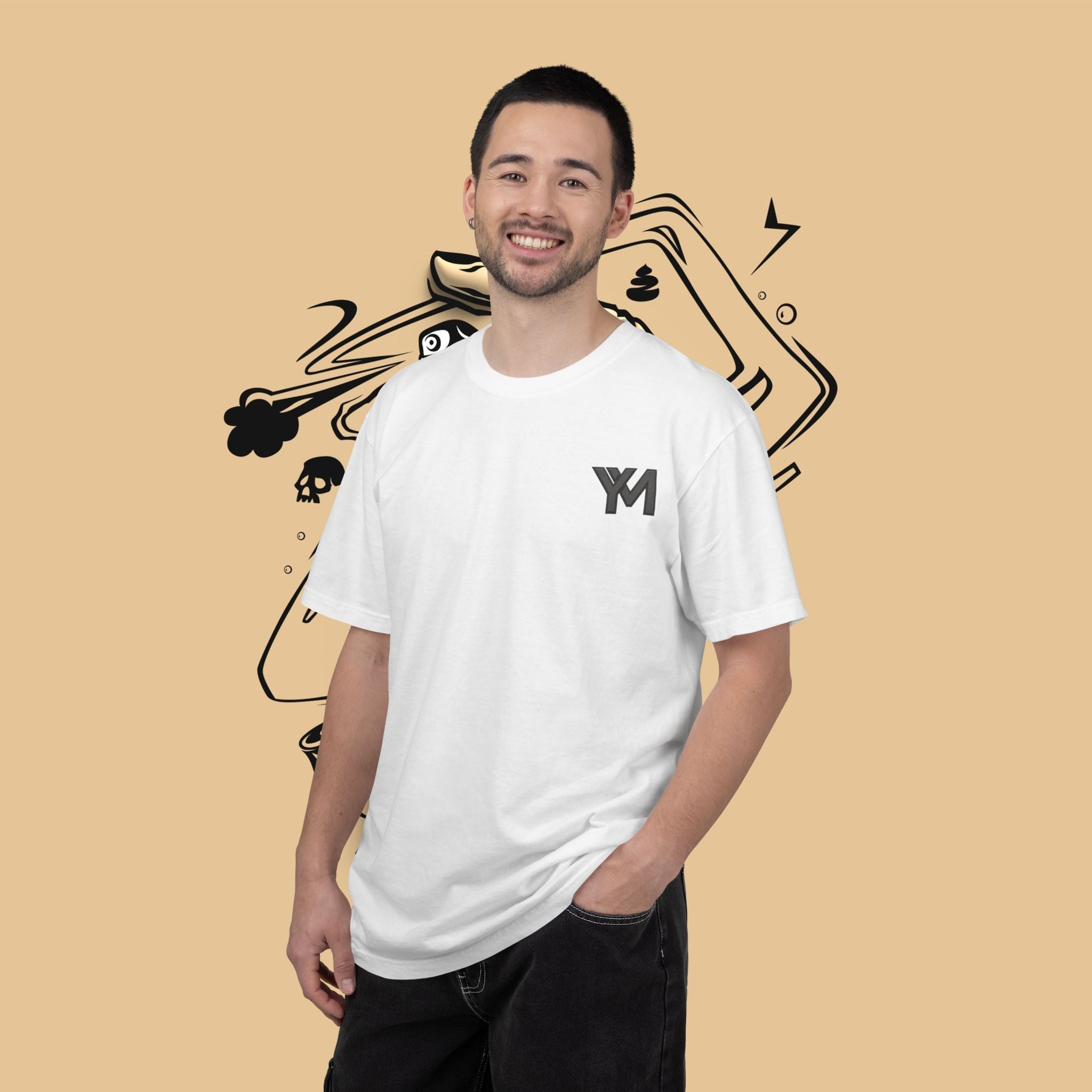 Spray Can Hand Graphic T-Shirt — Street Art Logo Tee